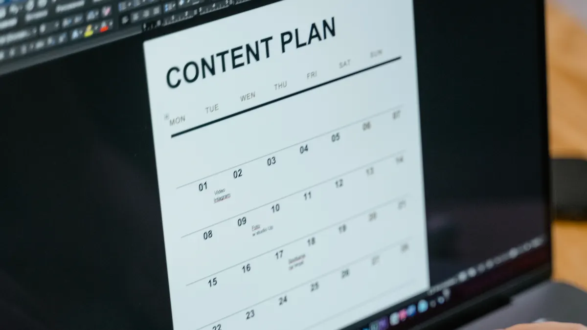 How to use article writing software for content briefs — Person Doing a Content Plan